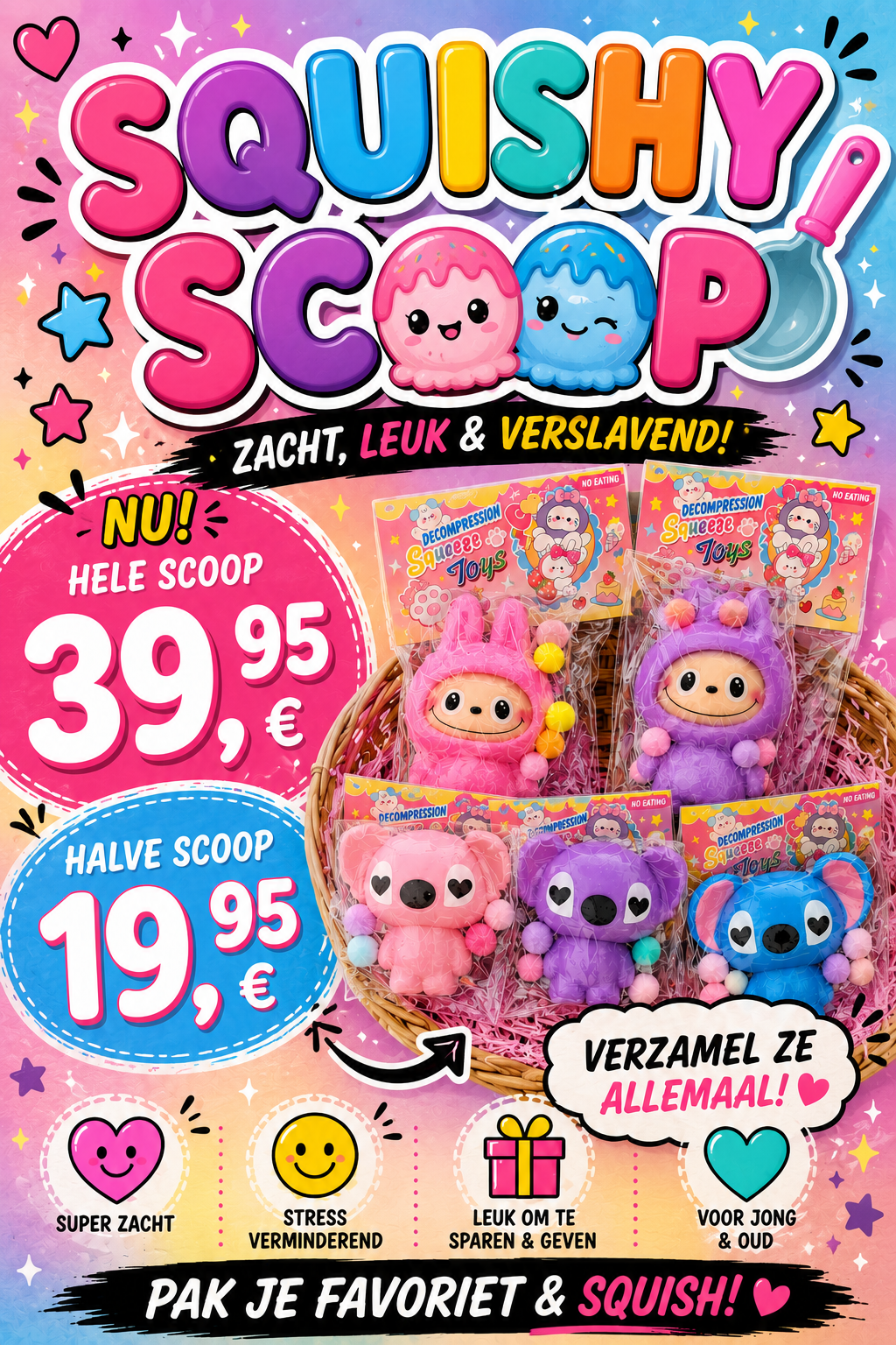 Halve Squishy scoop