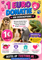 Doneer 1 Euro aan de Dierenopvang