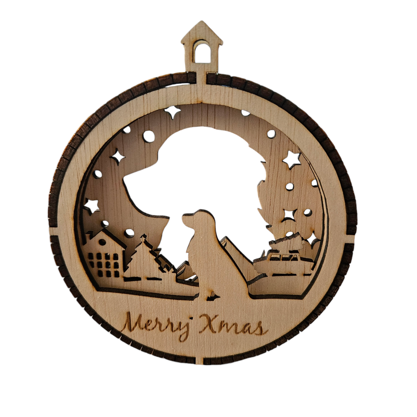 Honden kerstbal : Ras M t/m Z (deze is zonder naam!)