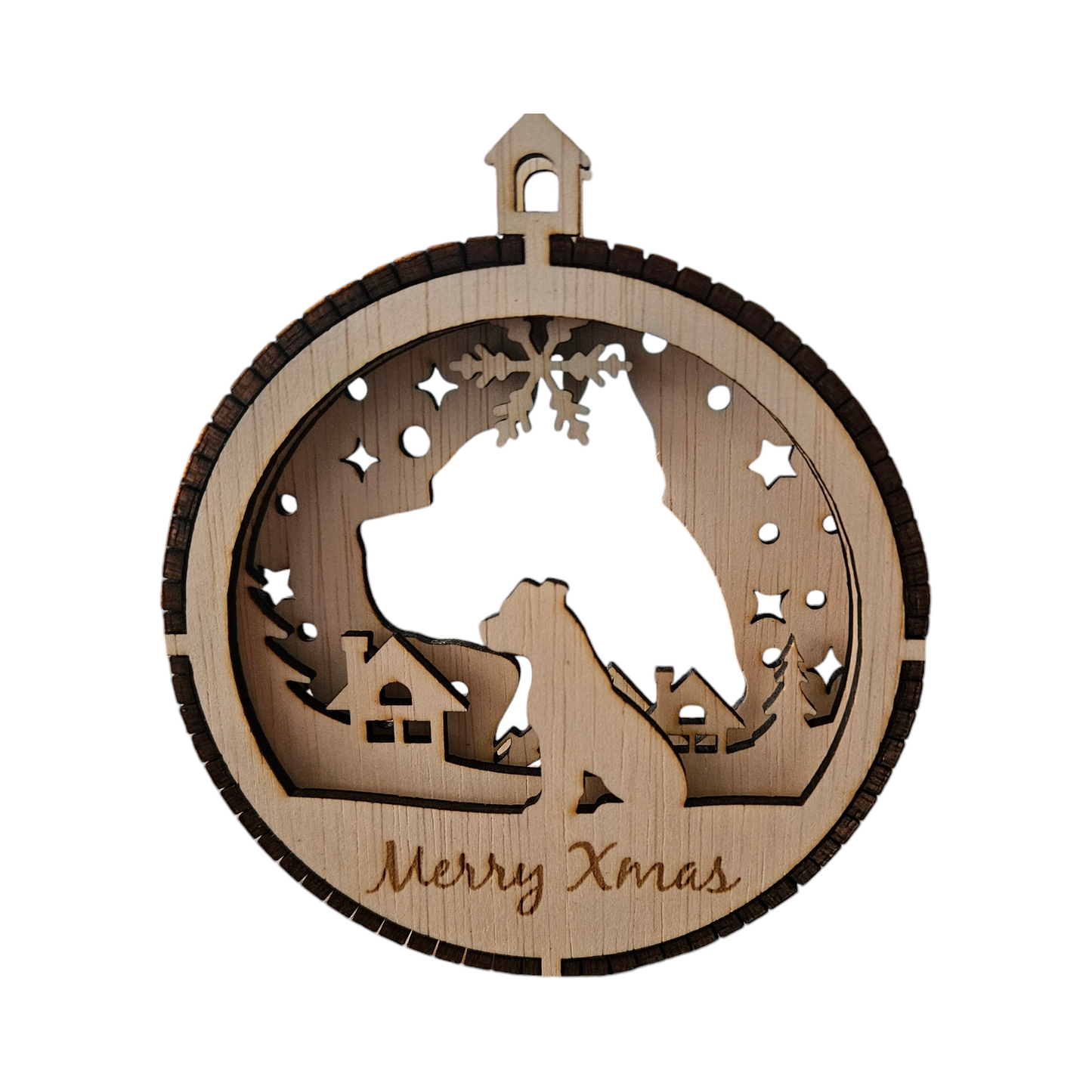 Honden kerstbal : Ras M t/m Z (deze is zonder naam!)