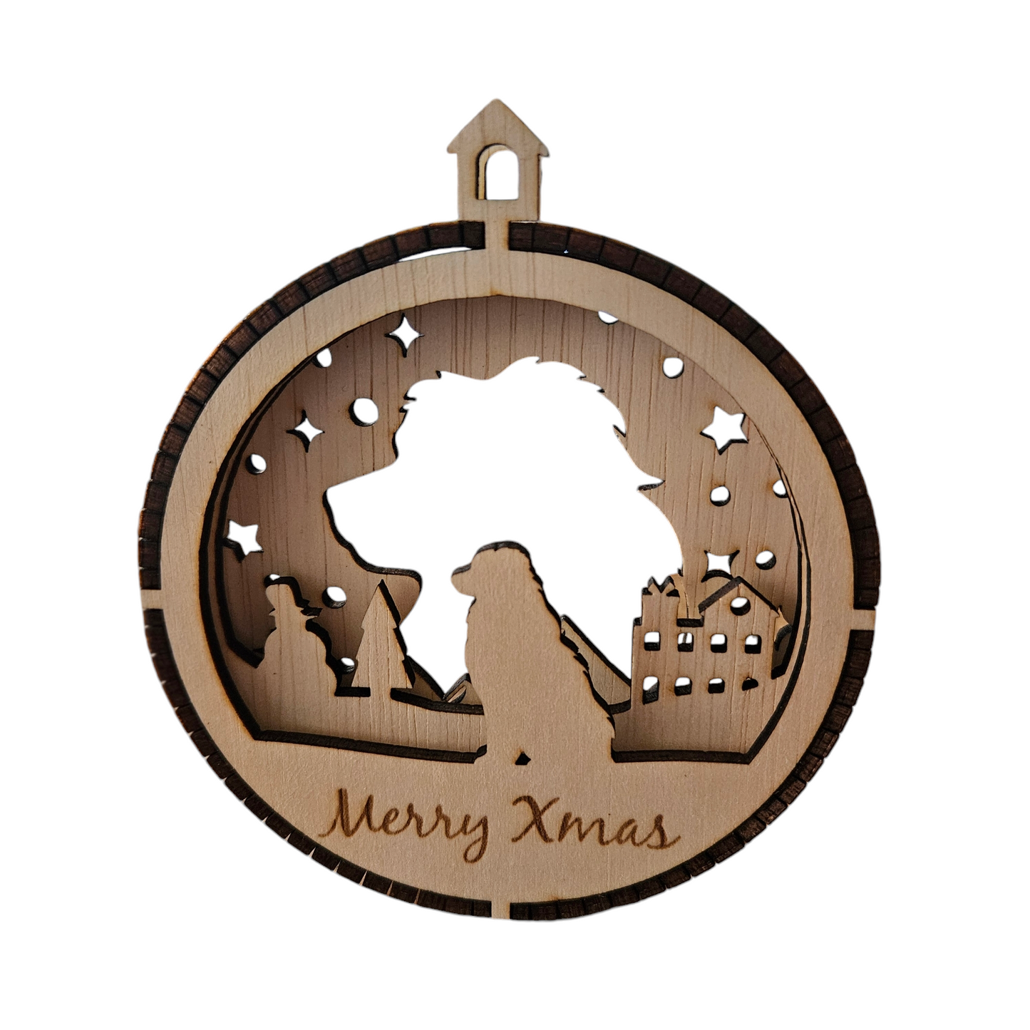 Honden kerstbal met de naam van uw Hond! Ras M t/m Z