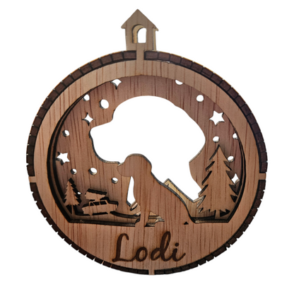 Honden kerstbal met de naam van uw Hond! Ras M t/m Z