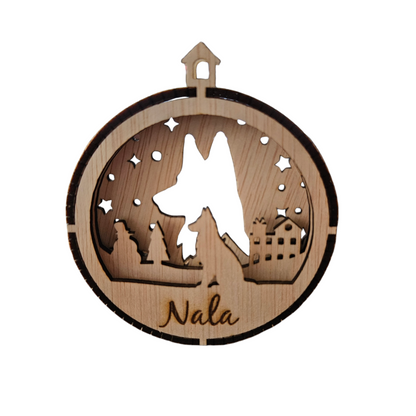 Honden kerstbal met de naam van uw Hond! Ras M t/m Z