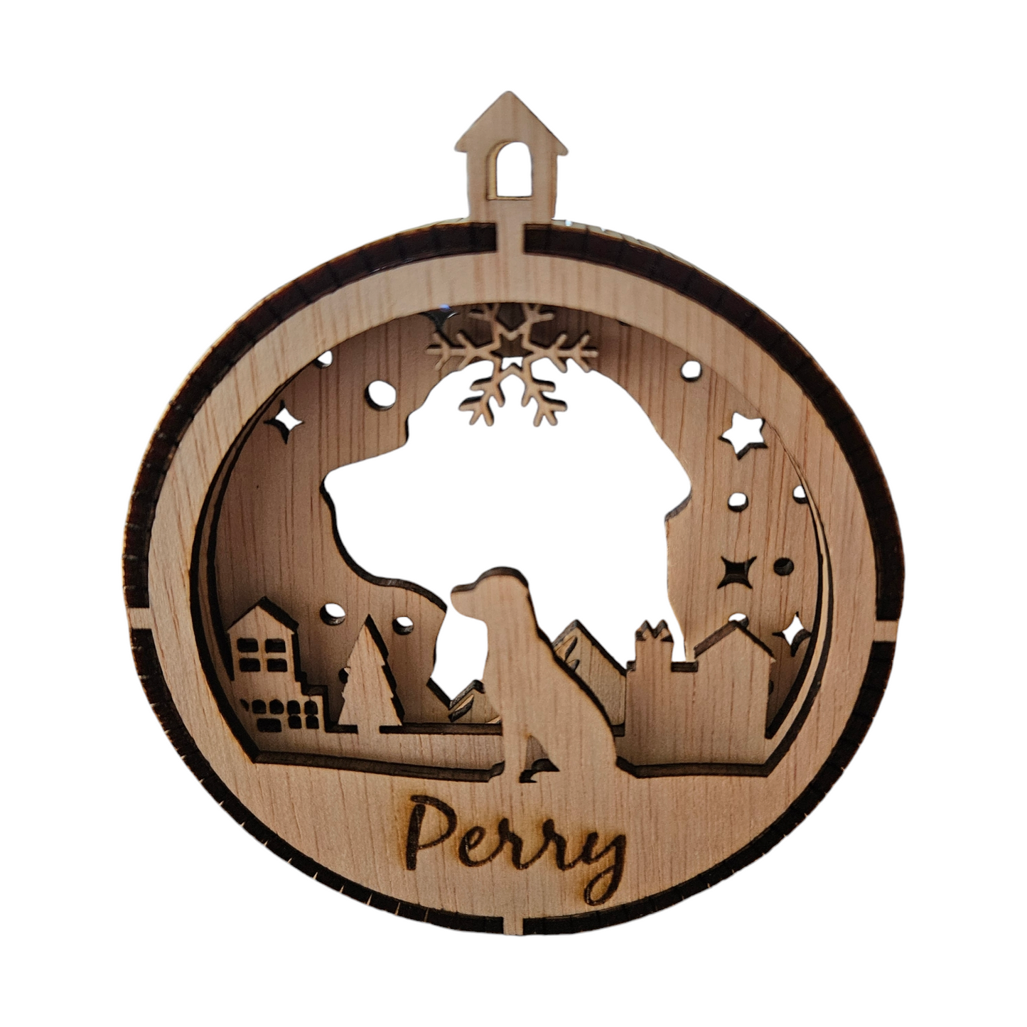 Honden kerstbal met de naam van uw Hond! Ras M t/m Z