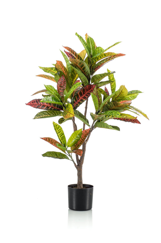 Kunstplant - Croton Codiaeum - Wonderstruik - 95 cm