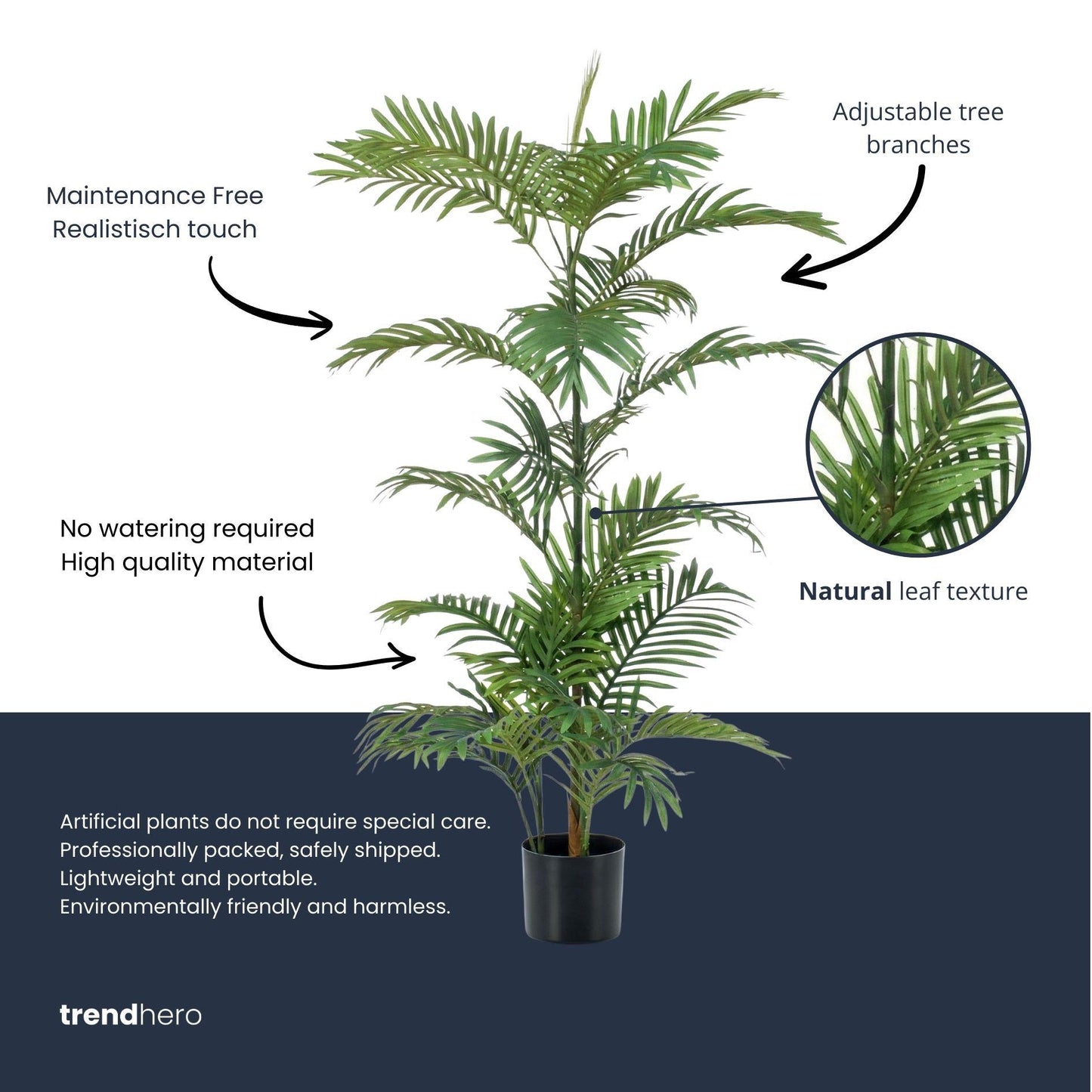 Palm Phoenix 120 cm - Kunstplant - Artificial plant