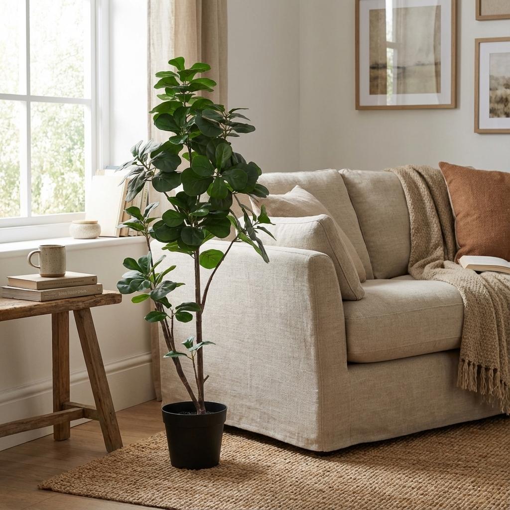 ARTIFICIAL Ficus lyrata vertakt - 150cm