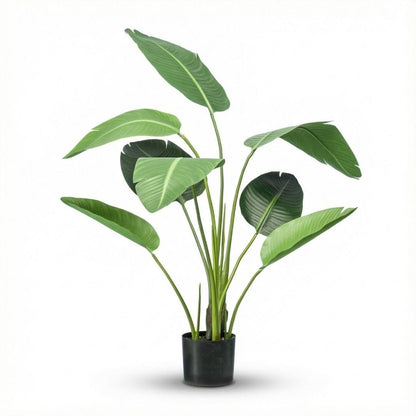 Strelitzia - 120cm - In zwarte pot - Kunstplant - Artificial plant