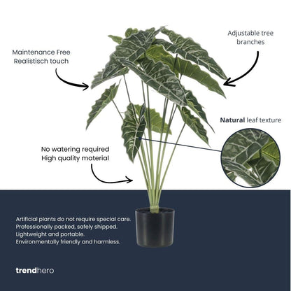 Alocasia 80cm - Kunstplant - Artificial plant