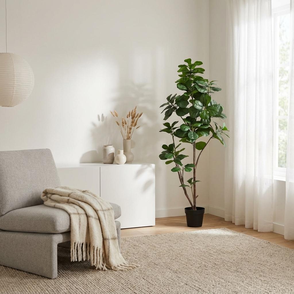ARTIFICIAL Ficus lyrata vertakt - 150cm