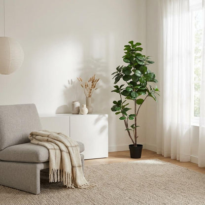 ARTIFICIAL Ficus lyrata vertakt - 150cm