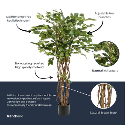 Ficus Liana Kunstboom 140cm - Kunstplant - Artificial plant