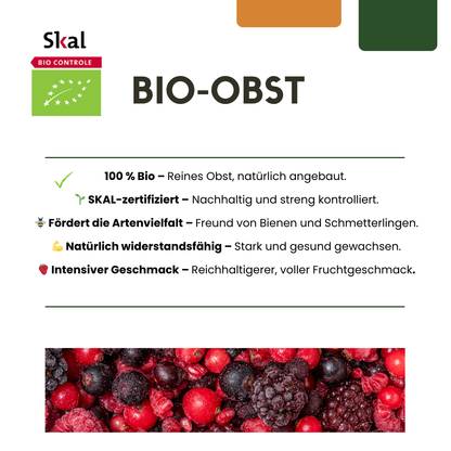 "Zomervruchten" BIO Fruitplanten mix set van 4 verschillende soorten